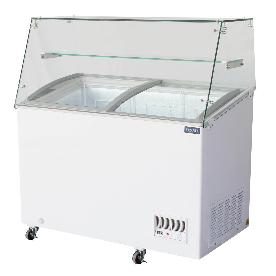 Polar G-Series Display Chest Freezer with Glass Surround 270Ltr
