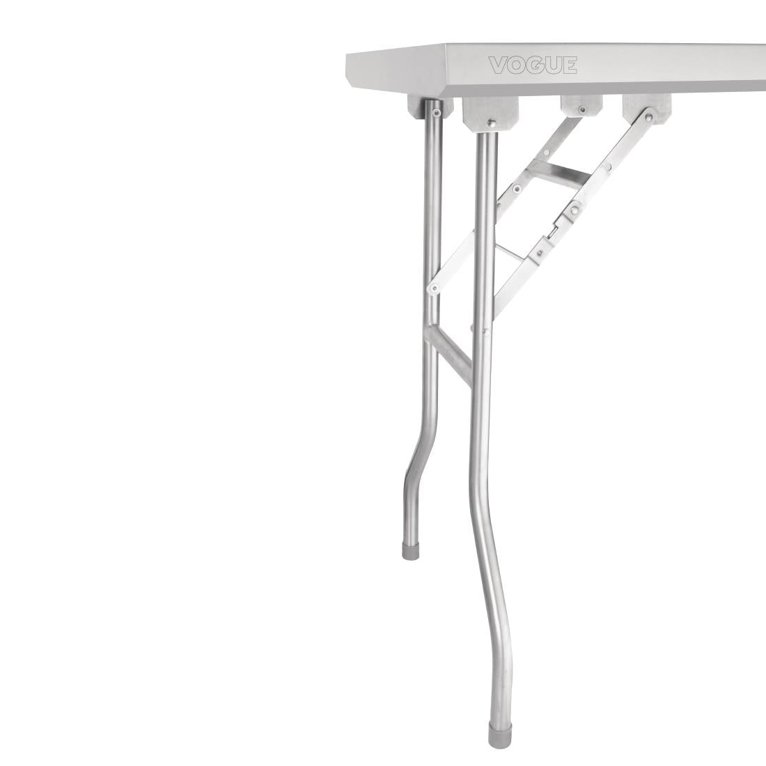 Vogue Stainless Steel Folding Work Table 1220x610x780mm