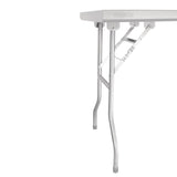 Vogue Stainless Steel Folding Work Table 1220x610x780mm