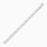 Fiesta Compostable Individually Wrapped Paper Straws Red Stripes (250 Pack)