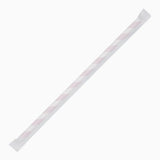 Fiesta Compostable Individually Wrapped Paper Straws Red Stripes (250 Pack)