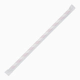 Fiesta Compostable Individually Wrapped Paper Straws Red Stripes (250 Pack)