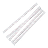Fiesta Compostable Individually Wrapped Paper Straws Red Stripes (250 Pack)