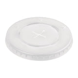 Fiesta Recyclable Polystyrene Lids for 12oz Cold Paper Cups 80mm (1000 Pack)
