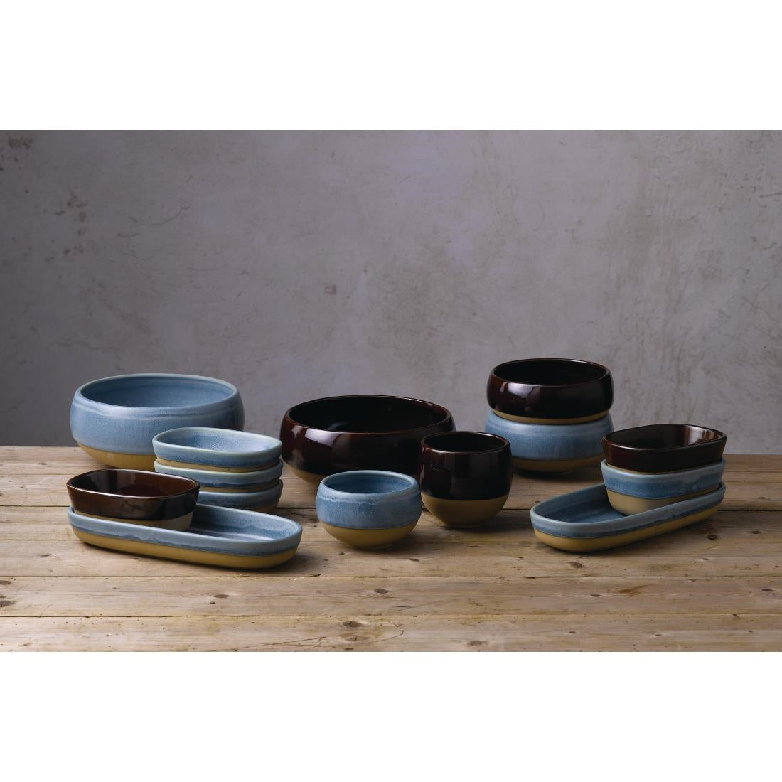 Churchill Emerge Oslo Blue Dishes 120x90mm (6 Pack)