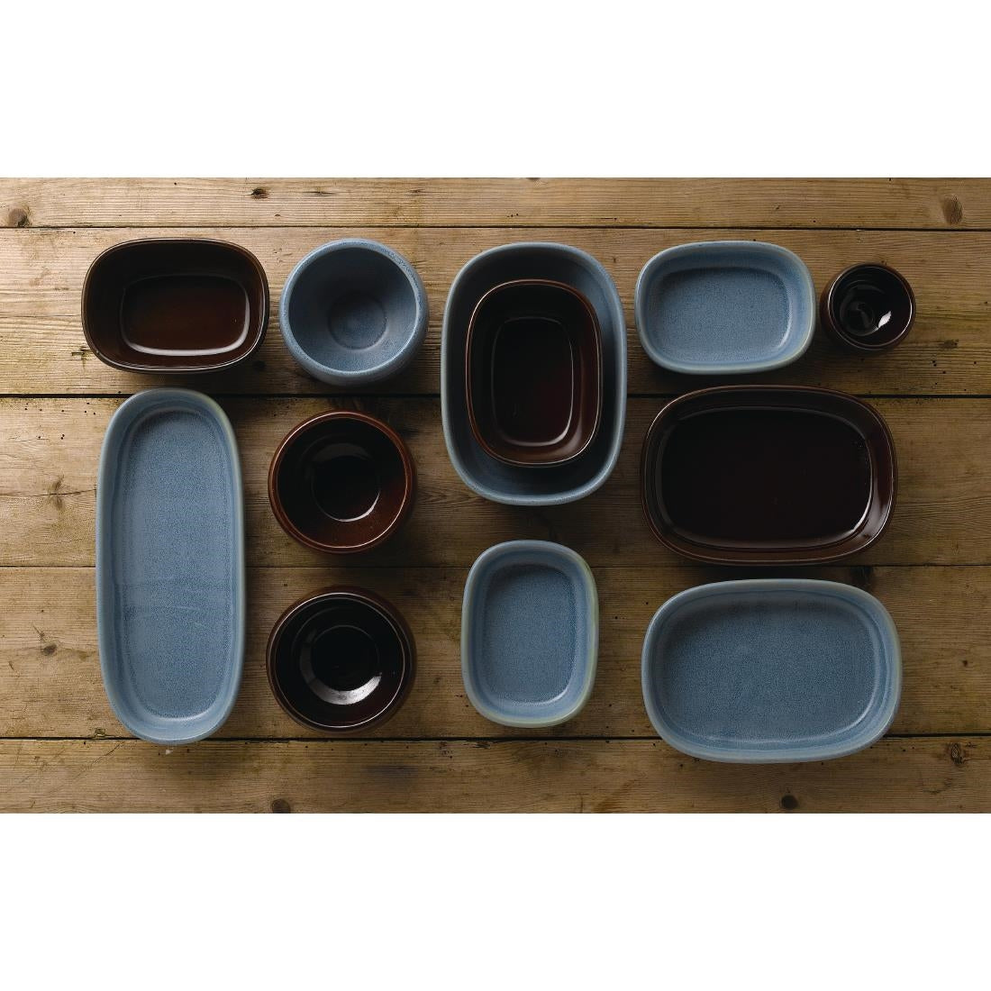 Churchill Emerge Oslo Blue Dishes 120x90mm (6 Pack)