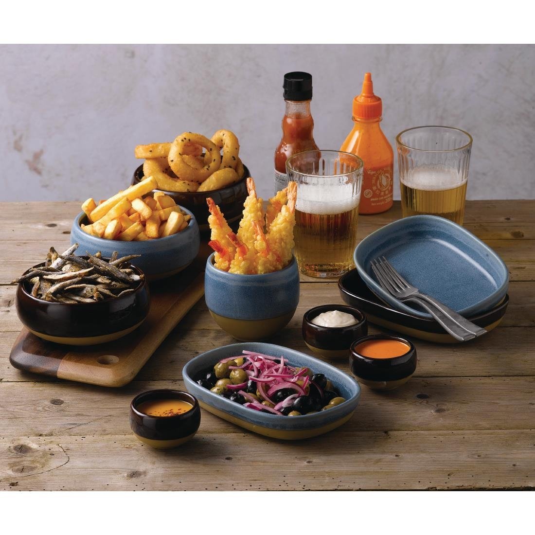 Churchill Emerge Cinnamon Brown Dip Pots 570ml (12 Pack)