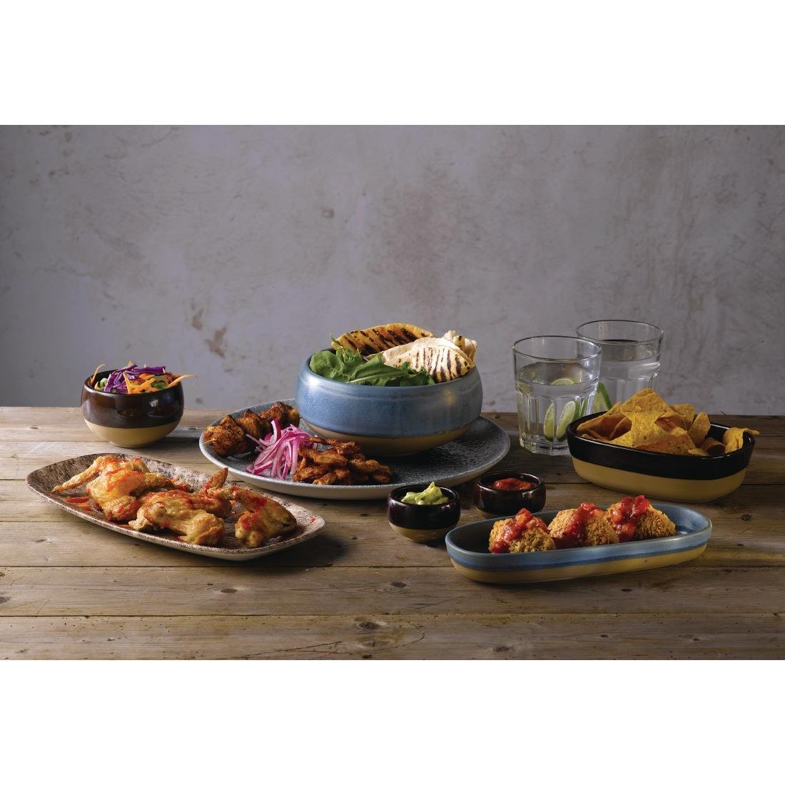 Churchill Emerge Cinnamon Brown Dishes 170x120mm (6 Pack)