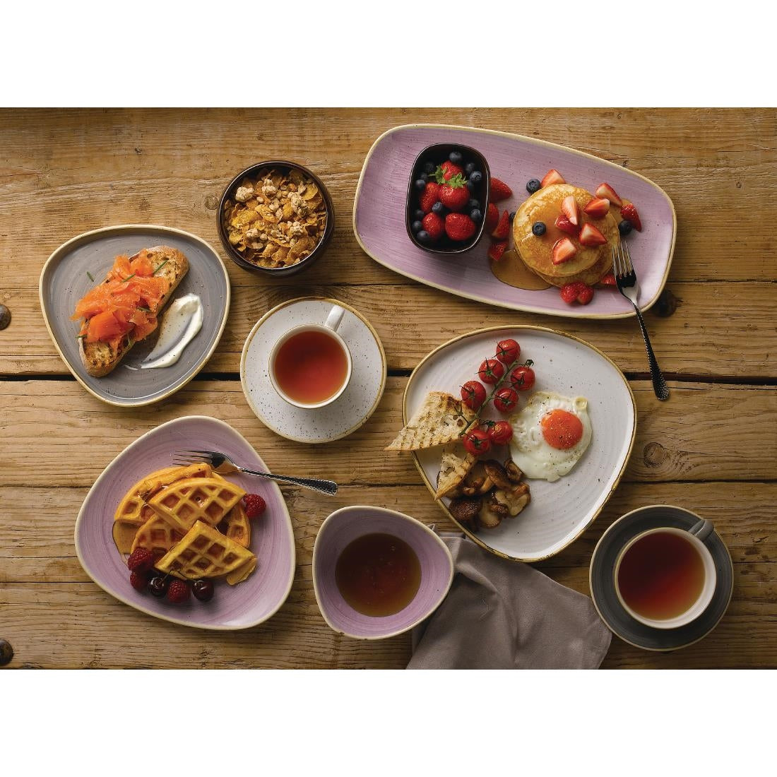 Churchill Stonecast Lavender Lotus Bowls 152mm (12 Pack)