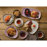 Churchill Stonecast Chefs Oblong Plates Lavender 355x189mm (6 Pack)