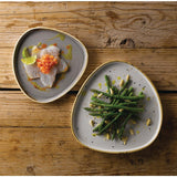 Churchill Stonecast Grey Triangle Walled Chefs Plates 200mm (6 Pack)