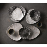 Churchill Studio Prints Kintsugi Agate Grey Lotus Plates 177mm (12 Pack)