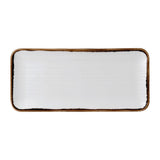 Dudson Harvest Organic Coupe Rectangle Platters Natural 346x156mm (6 Pack)