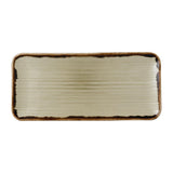 Dudson Harvest Organic Coupe Rectangle Platters Linen 346x156mm (6 Pack)