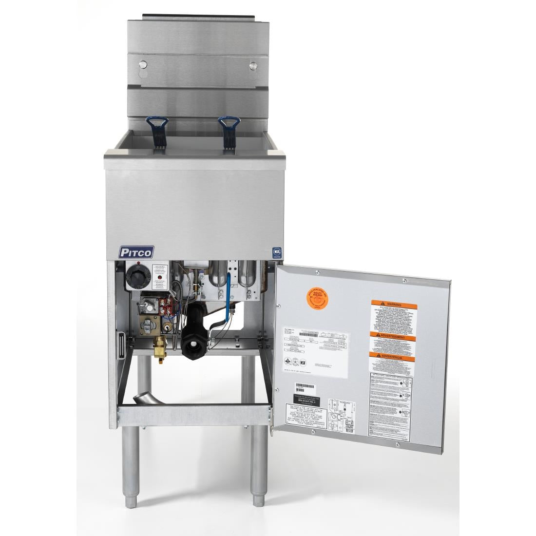 Pitco Twin Basket Single Tank Solstice Natural Gas Fryer SG14S