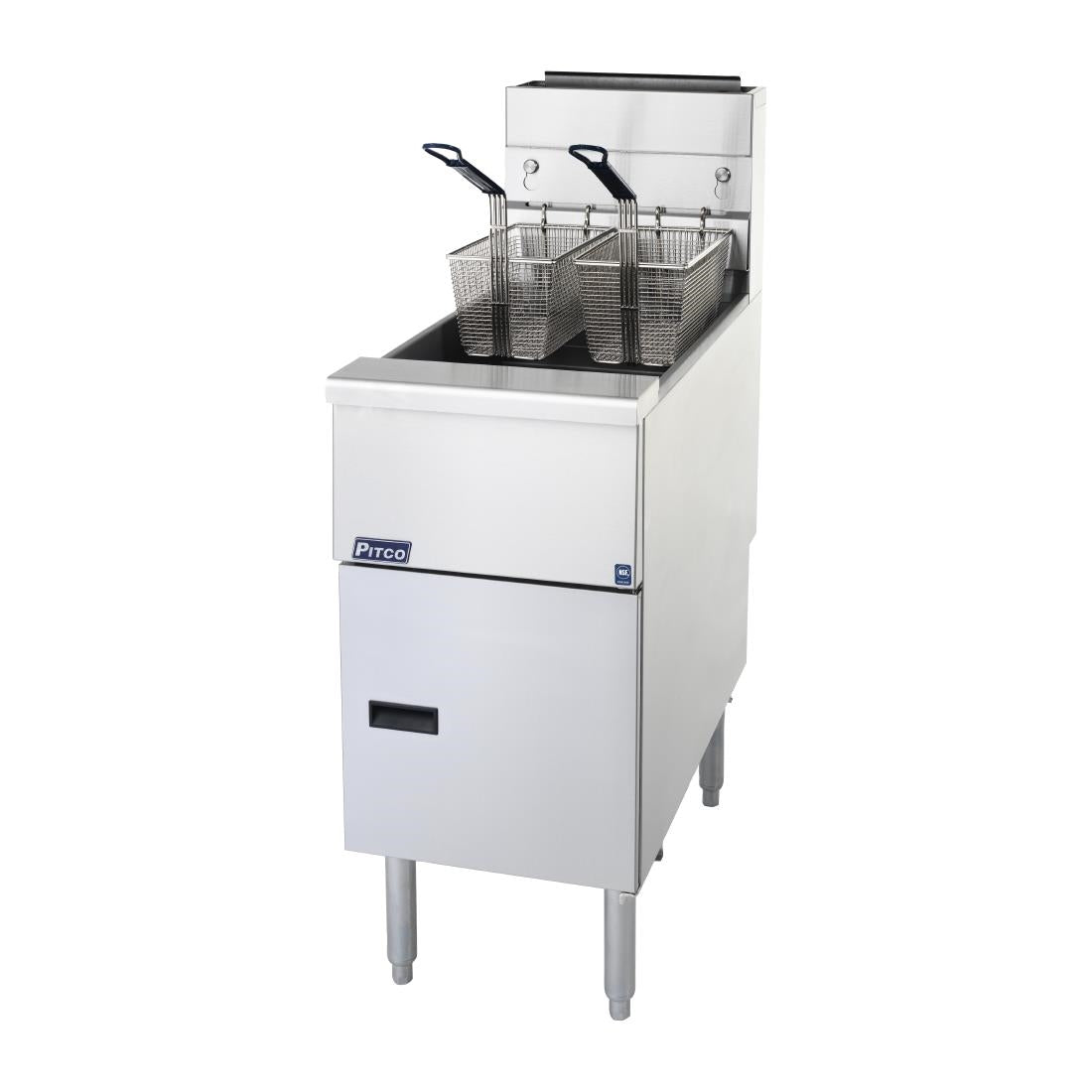 Pitco Twin Basket Single Tank Solstice Natural Gas Fryer SG14S