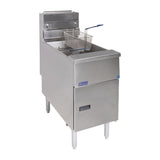 Pitco Twin Basket Single Tank Solstice Natural Gas Fryer SG14S