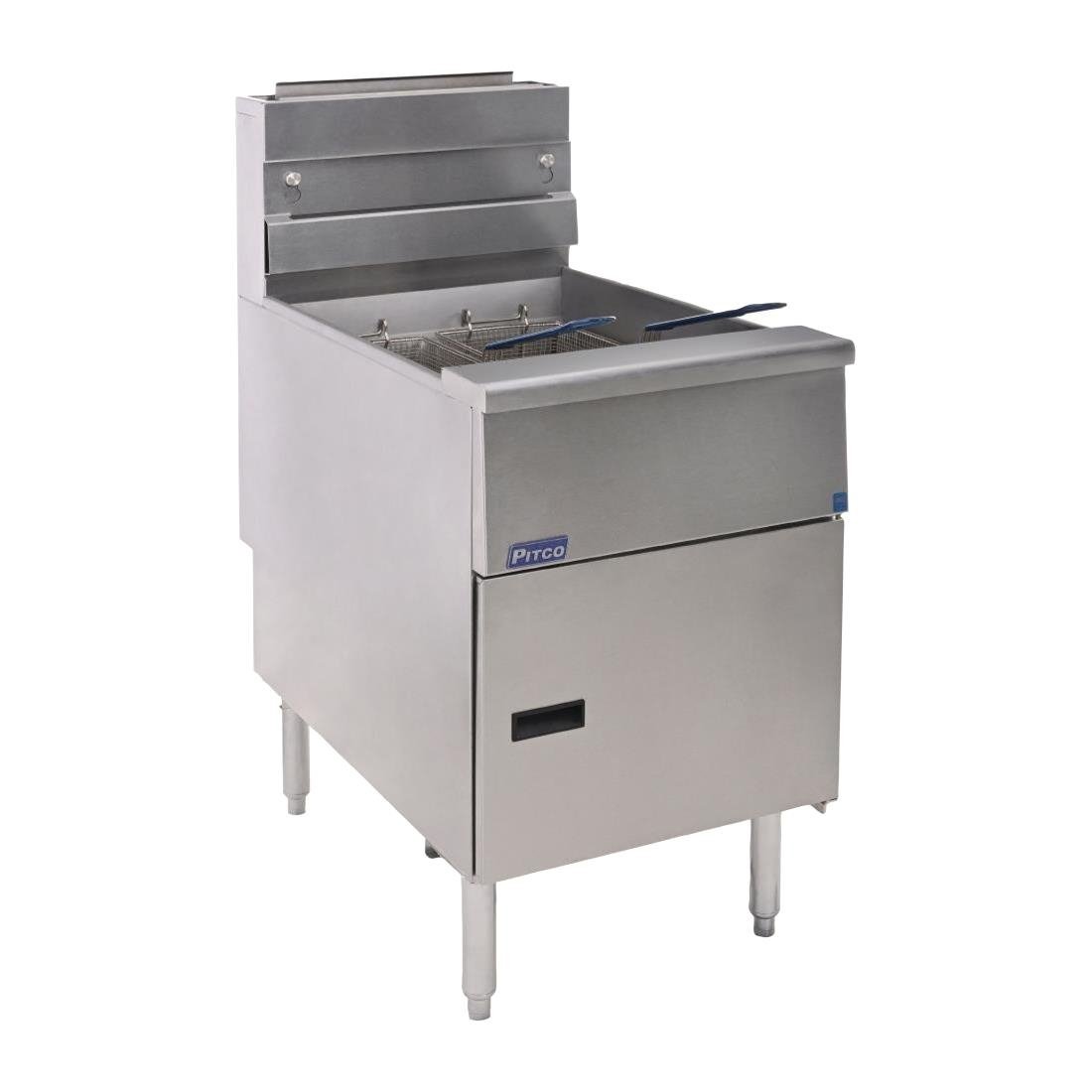 Pitco Twin Basket Single Tank Solstice Natural Gas Fryer SG18S