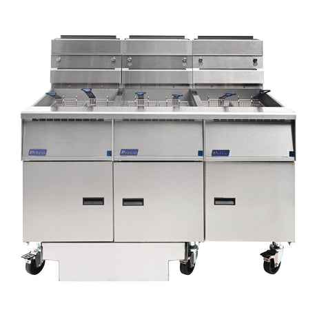 Pitco Triple Tank Natural Gas Solstice Filtration Fryer G14S/FD-FFF