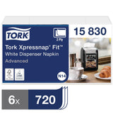 Tork Xpressnap Fit Recycled Dispenser Napkin White 2Ply (6x720 Pack)