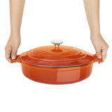 Vogue Round SautŽ Pan 28cm, Orange