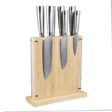 Vogue Wooden Magnetic Knife Block 8 Slots