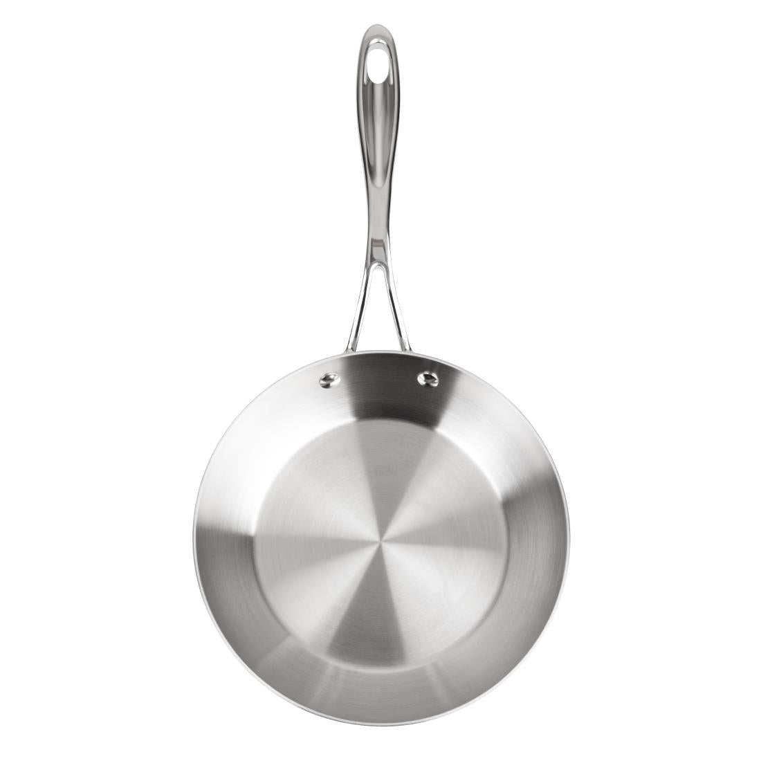 Vogue Stainless Steel and Aluminium Tri-Wall Frying Pan 20cm