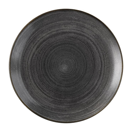 Churchill Stonecast Raw Evolve Coupe Plates Black 286mm (12 Pack)