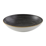 Churchill Stonecast Raw Coupe Bowls Black 184mm (12 Pack)