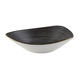 Churchill Stonecast Raw Lotus Bowl Black 229mm (Pack of 12)