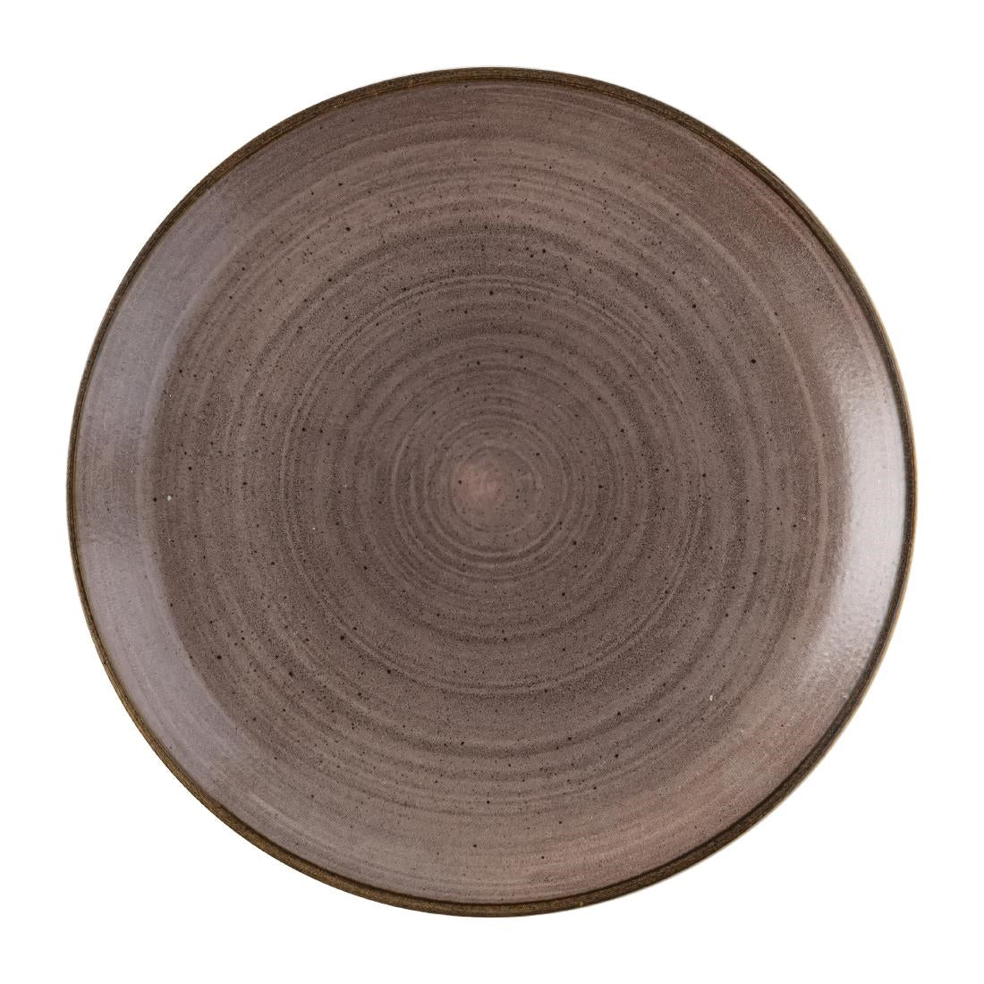 Churchill Stonecast Raw Evolve Coupe Plates Brown 286mm (12 Pack)