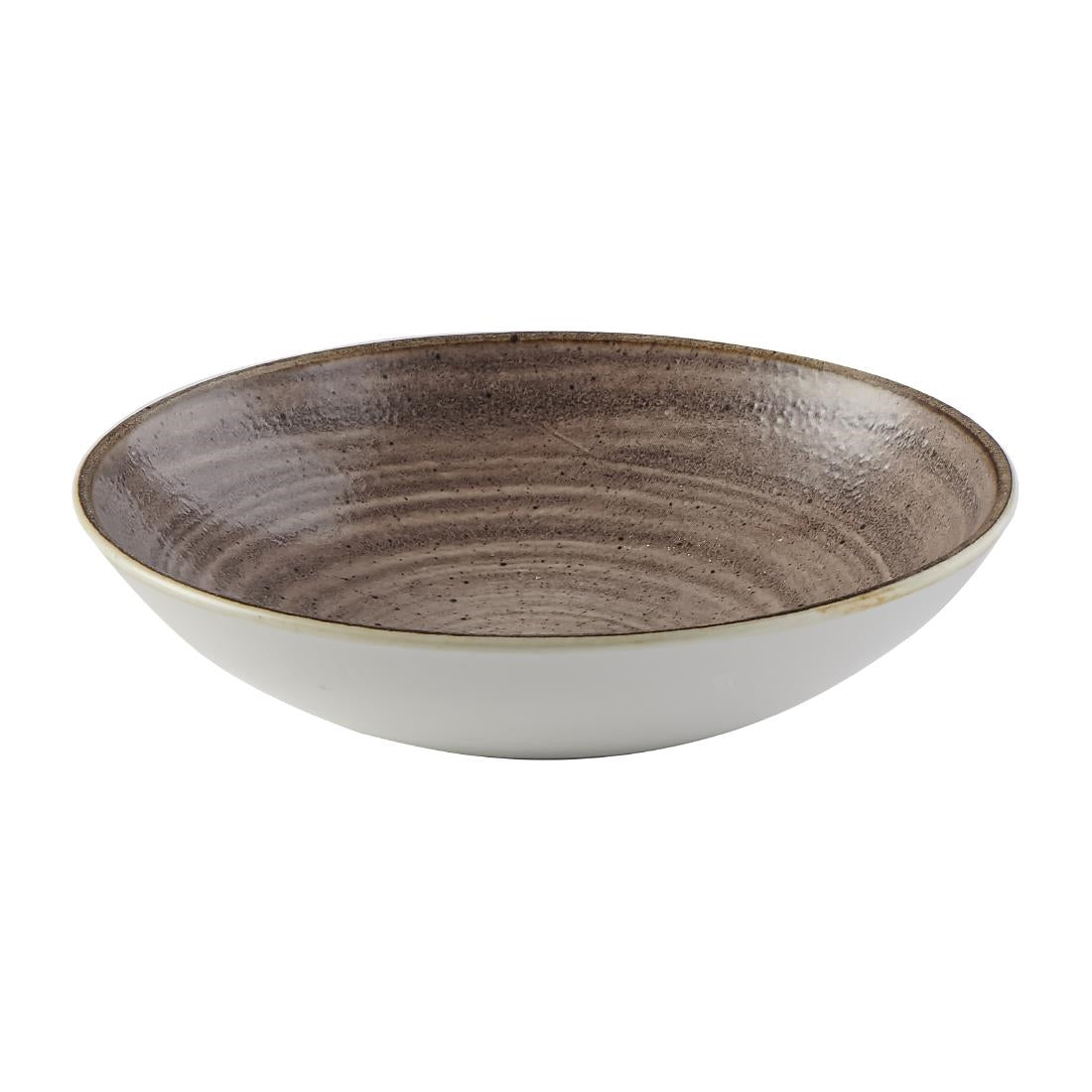 Churchill Stonecast Raw Evolve Coupe Bowls Brown 248mm (12 Pack)