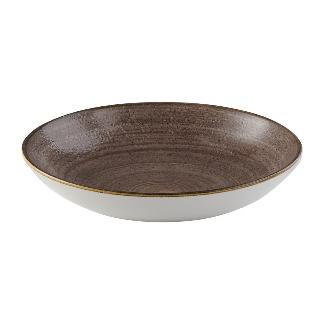 Churchill Stonecast Raw Coupe Bowls Brown 184mm (12 Pack)