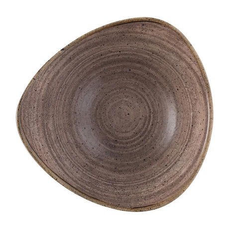 Churchill Stonecast Raw Lotus Plate Brown 229mm (12 Pack)