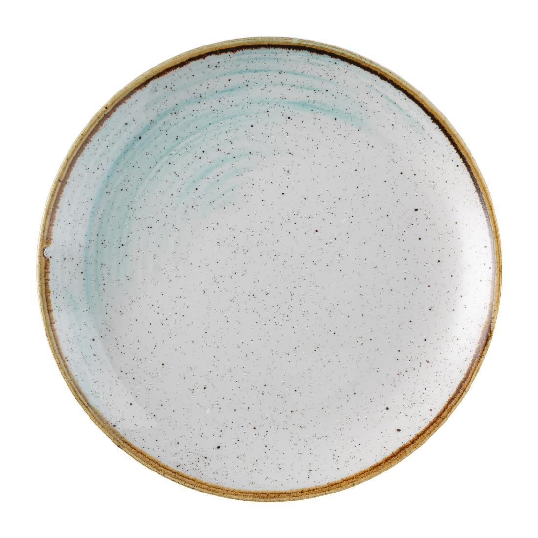 Churchill Stonecast Accents Evolve Coupe Plate Duck egg 219mm (12 Pack)