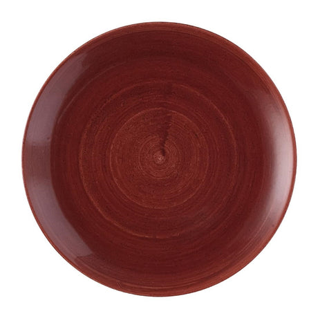 Churchill Stonecast Patina Red Rust Evolve Coupe Plates 286mm (12 Pack)