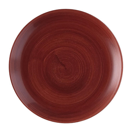 Churchill Stonecast Patina Red Rust Evolve Coupe Plates 165mm (12 Pack)