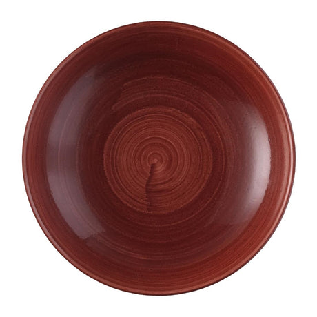 Churchill Stonecast Patina Red Rust Evolve Coupe Bowls 248mm (12 Pack)