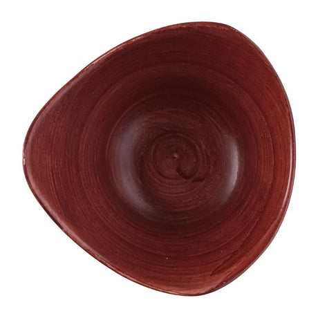 Churchill Stonecast Patina Triangular Bowls Red Rust 152mm (12 Pack)