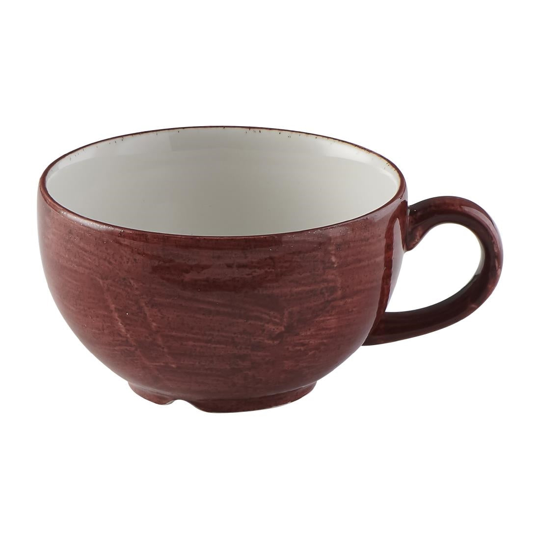 Churchill Stonecast Patina Cappuccino Cups Red Rust 340ml (12 Pack)