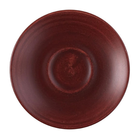 Churchill Stonecast Patina Espresso Saucers Red Rust 114mm (12 Pack)