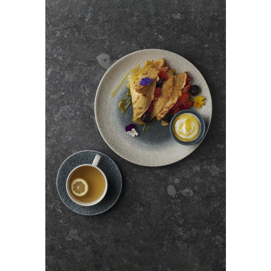 Churchill Raku Duo Agate Evolve Coupe Plates Topaz 260mm (12 Pack)