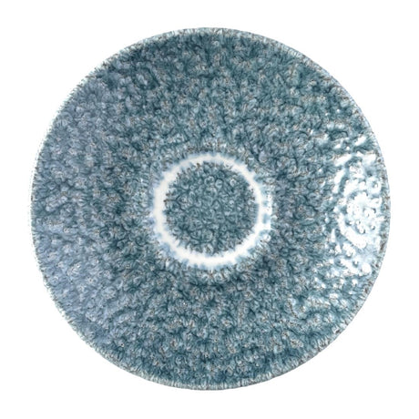 Churchill Raku Duo Espresso Saucers Topaz Blue 118mm (12 Pack)