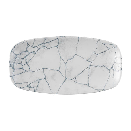 Churchill Studio Prints Kintsugi Pearl Chefs Oblong Plates Grey 287x152mm (12 Pack)
