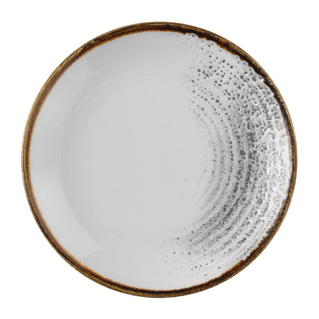 Churchill Studio Prints Homespun Accents Jasper Evolve Coupe Plates Grey 165mm (12 Pack)