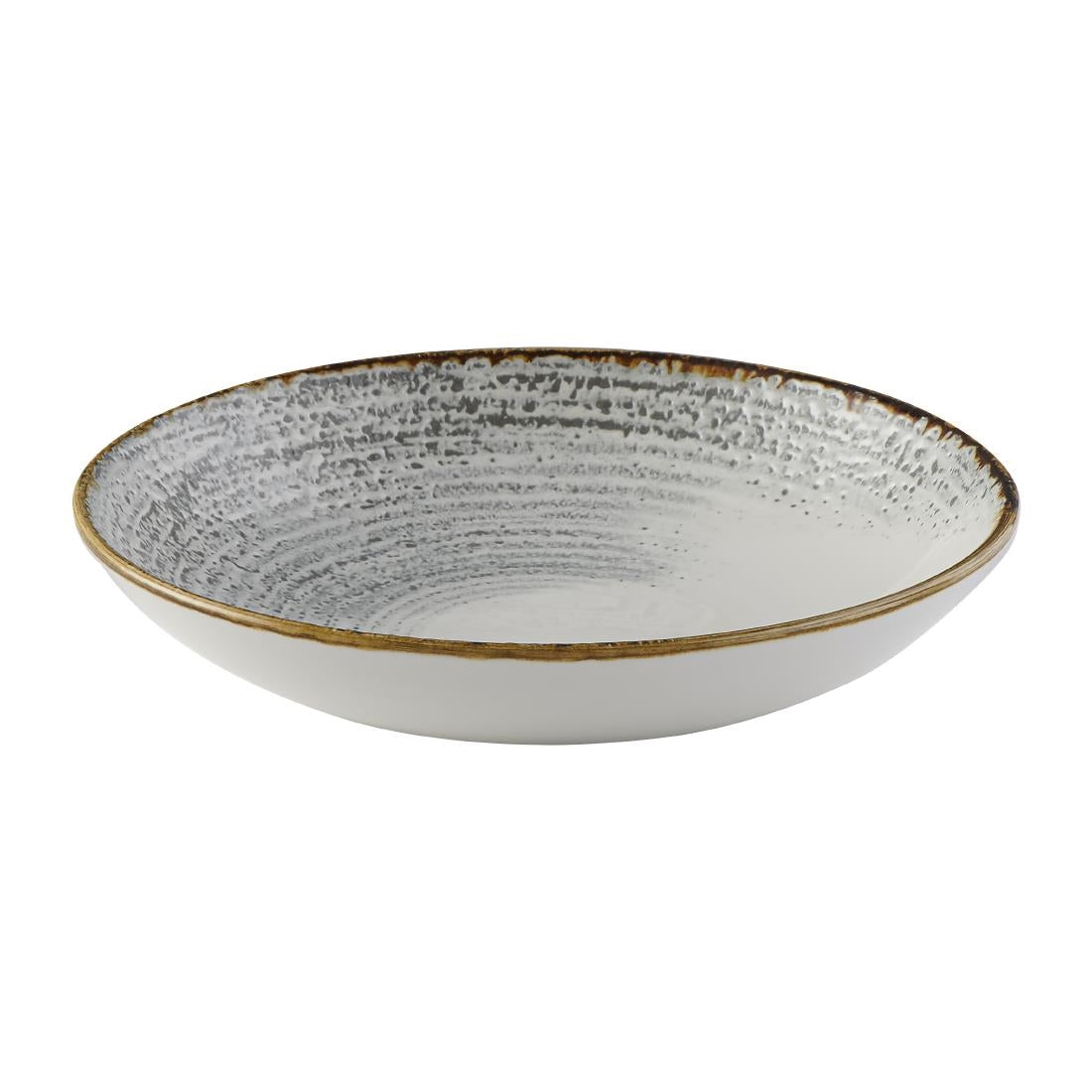 Churchill Studio Prints Homespun Accents Evolve Coupe Bowl Jasper Grey 248mm (12 Pack)