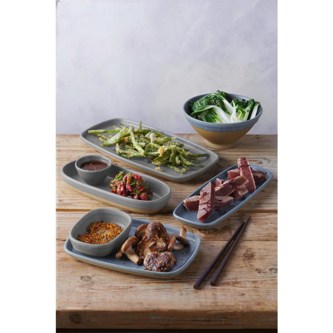 Churchill Emerge Oslo Blue Footed Bowls 200mm (6 Pack)