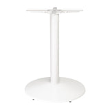 Bolero Cast Iron Round Table Base White