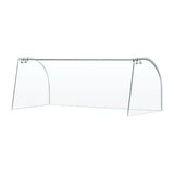 Curved Glass Sneeze Guard Assembly