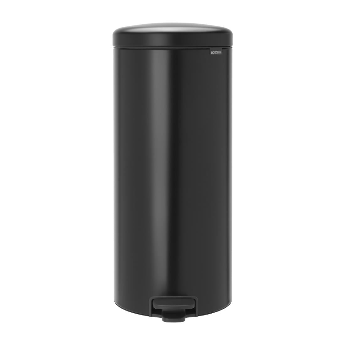 Brabantia Newlcon Pedal Bin Matt Black 30Ltr